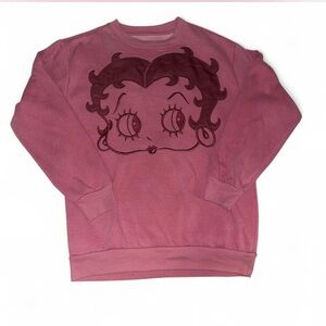 Betty Boop Pink Sweatshirt